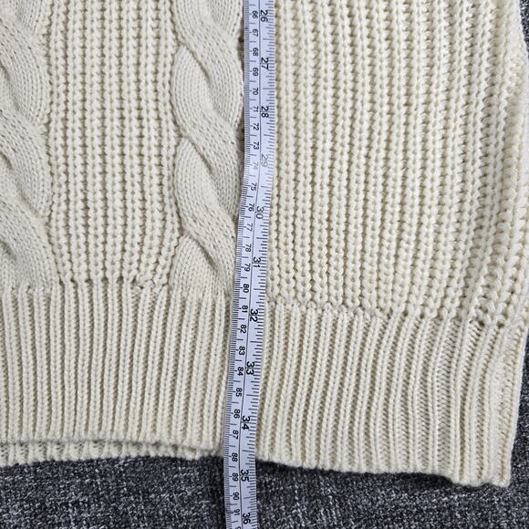 NWT Fashion Nova Kelly Sweater Mini Dress Cream Size 2X Cable Knit - Picture 6 of 8